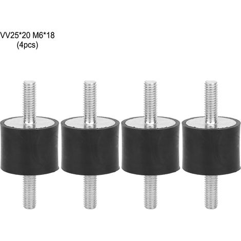Stück M6 Antivibrations-silentblocks Für Auto Und Boot, Männliche Gummilager Zur Vibrationsreduzierung (vv2520 M618)