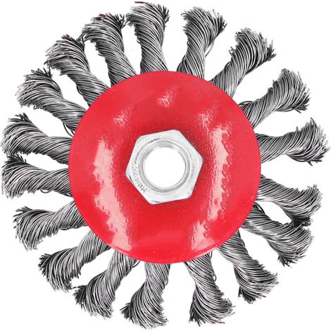 Geknotete Drahtbürste Für Winkelschleifer, M14x2, 4 Zoll