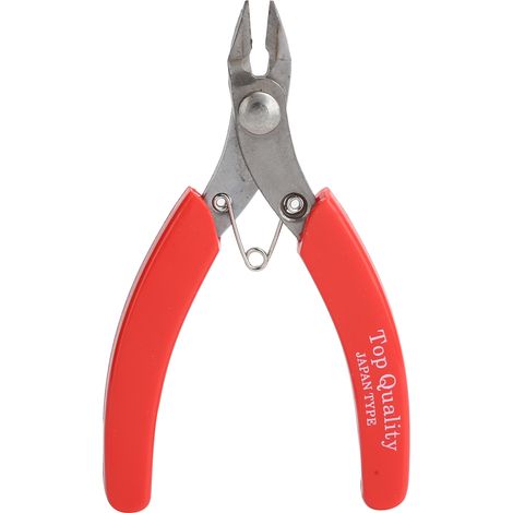 Drahtschneider Aus Edelstahl, Drahtschneider Mit Rotem Griff Für Diy-schmuck
