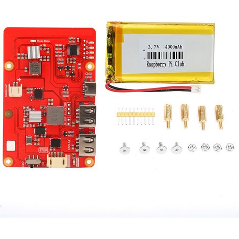 Usv-erweiterungsplatine Mit 4000-mah-lithiumbatterie Für Raspberry Pi