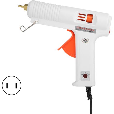 Einstellbare 150-w-heißklebepistole Für Heimwerkerarbeiten Und Bastelprojekte, Konstante Temperatur, Us-stecker, Weiß.