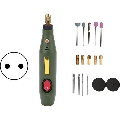 Mini-elektro-rotationsbohrer-gravierset Für Holz- Und Steinbearbeitung, 100–240 V Wechselstrom, Australischer Stecker