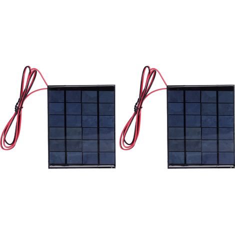 Stück Miniatur-solarmodule 6v 2w Mit 100cm Kabel Für Elektronikprojekte