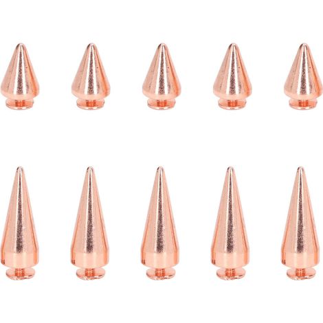 10 Stück Roségoldene Punk-nieten Aus Metall, Elektrolytisch Beschichtet, Für Diy-lederkleidung Und Taschen