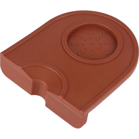 Multifunktionaler, Schwarzer, Rutschfester Kaffeepressenständer Mit Dicker Silikonmatte (braun)