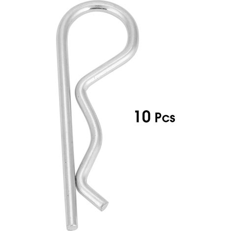 10 Stück Splinte Typ B Aus Verzinktem Stahl, Federklammern, Sicherungsstifte (4x75mm)
