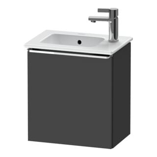 Duravit Waschtischunterschrank D-Neo 41x27,4x44cm, 1 T, An re, chr/Grap ma