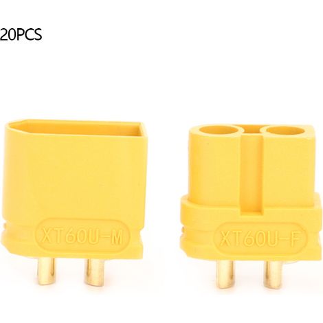 10 Paar Xt60u Stecker/buchsen Mit Vergoldetem Messing Für Rc-modelle Und Drohnen