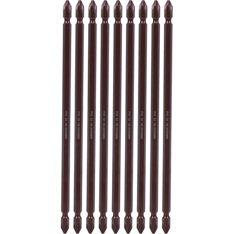 10 Magnetische Doppelschraubendreher-bits H6,3 X 200 Mm Für Heimwerkerprojekte