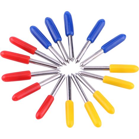 15 Hochfeste Schneidklingen Für Plotter Und Vinylschneider, 30/45/60 Grad Winkel