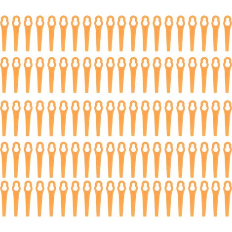 100 Orangefarbene Kunststoff-schneidklingen Für Gartengeräte, Heckenscherenzubehör Und Manuelle Gartengeräte