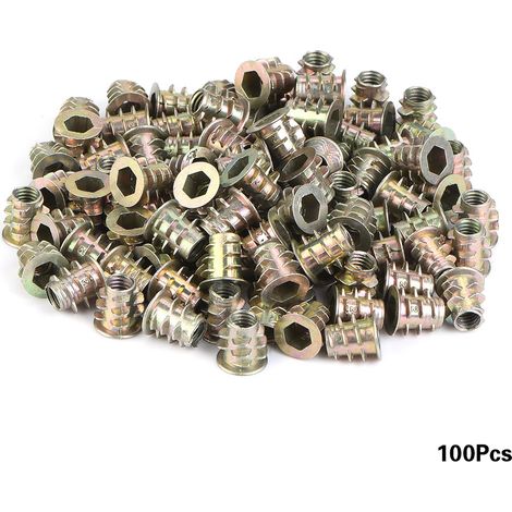 100 Stück Innensechskantschrauben Aus Zinklegierung M4 M5 Für Holzmöbel (m5x10)