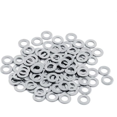 100 Stück Unterlegscheiben Aus Edelstahl 304, Schraubenreparaturset Für M3, M4, M5, M6, M8 Und M10, Heimwerkerwerkzeug