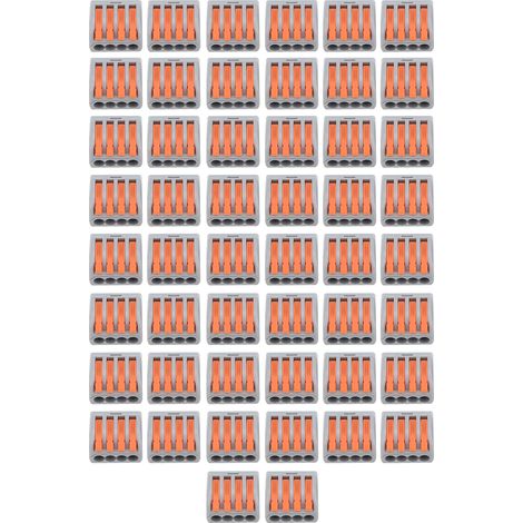 50 Stück Miniatur-steckverbinder, Kompakte Anschlussblöcke Für Schnelle Verdrahtung Pct-214