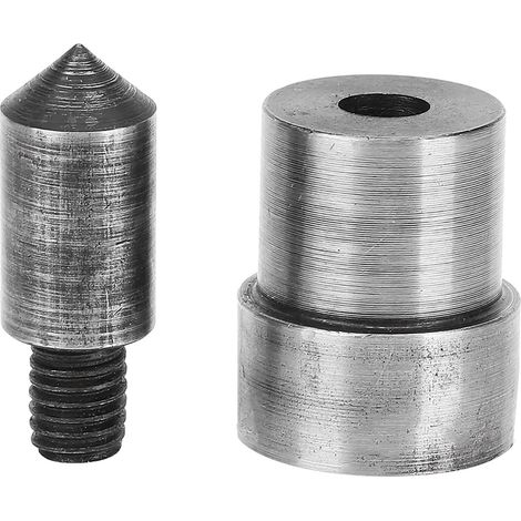 2-teiliges Hohllocher-set 1,5-16 Mm 45 Stahl Für Leder & Gürtel - Bohrwerkzeug (7 Mm)