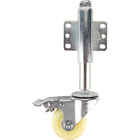 3-zoll-türrolle Mit Nylonfeder Und Bremse, Tragfähigkeit 110 Lbs
