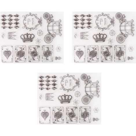 Stück Diy-stempelset, Transparent, Wiederverwendbares Tpr-material, Radiergummi Für Scrapbooking, Langlebig