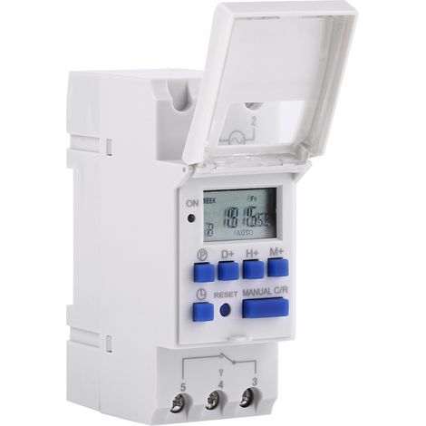 Programmierbarer Elektronischer Wochentimer Mit 16 Ein/aus-einstellungen Und Lcd-anzeige (ac220v)