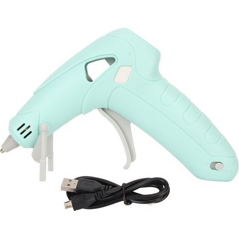10-w-akku-heißklebepistole, Usb-aufladbar, 2200-mah-akku, Anti-verbrennungs-spitze Für 7-mm-klebesticks