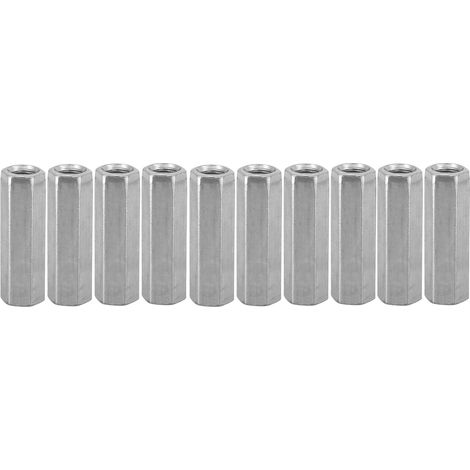 10 Stück M8 Sechskant-verlängerungsmuttern, Gewinde Für Befestigungselemente (m8 X 40 Mm)