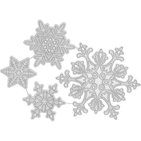 Schneeflocken-ausstecher Aus Kohlenstoffstahl Für Selbstgemachte Fotoalben