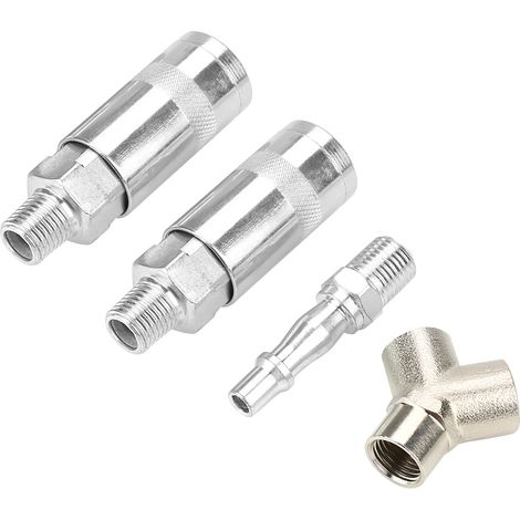 3-wege-schnellkupplung Für Druckluftkompressoren Aus Verzinktem Eisen, Typ Y 1/4" Bsp