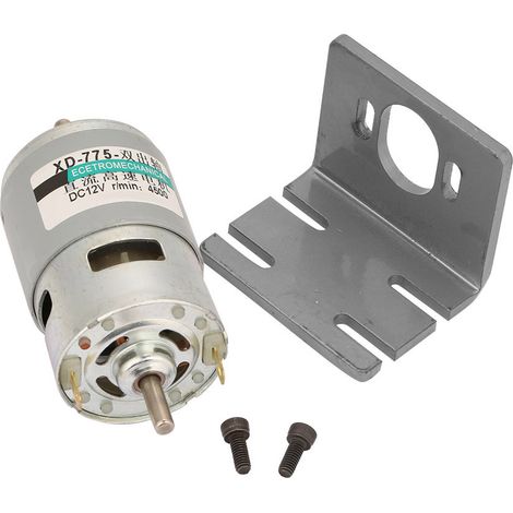 50-w-doppelwellen-gleichstrommotor, Hohes Drehmoment, 12 V, 4500 U/min, Mit Halterung Für Roboteranwendungen