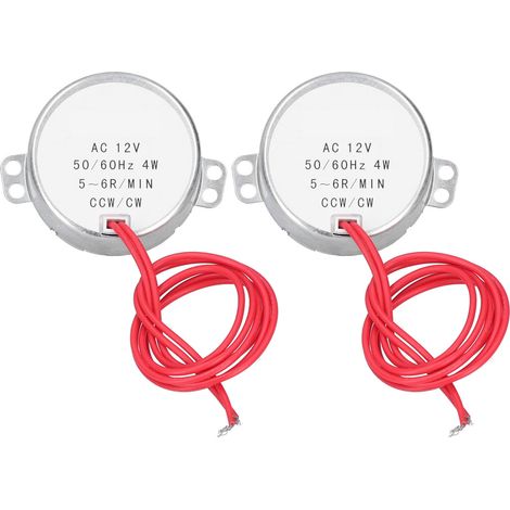 Stück Wechselstrom-synchronmotor 12v 5-6 U/min 4w Für Modellbauwerkzeuge Und Miniaturmaschinen