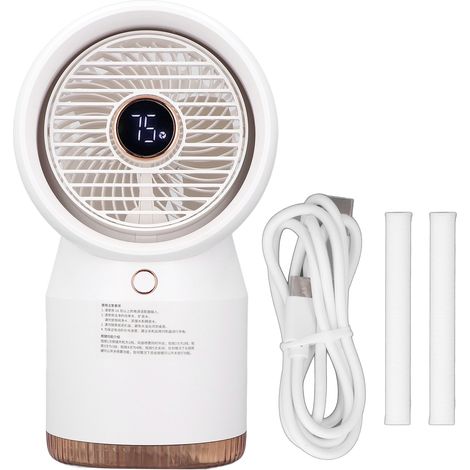 Tragbarer Usb-tischventilator, Leise Mini-klimaanlage Mit Sprühfunktion, 4 Geschwindigkeitsstufen Für Schlafzimmer Und Auto