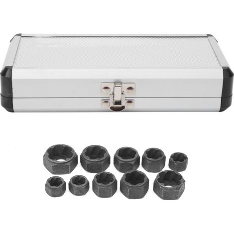 10-teiliges Ausdreher-set Für Beschädigte Muttern Und Schrauben Aus Aluminiumlegierung – Reparaturwerkzeug