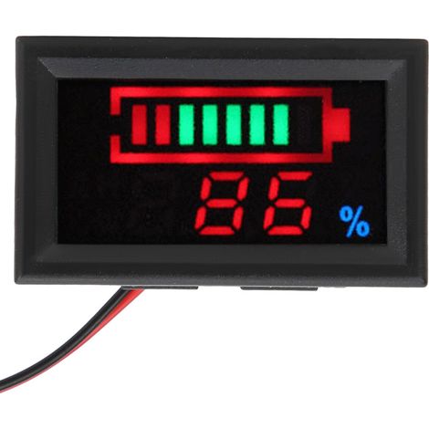 Yb27ve Led-digitaltester Für Elektroautos – Duale Anzeige Von Spannung Und Stromstärke – 72-v-lithiumbatterie-überwachung