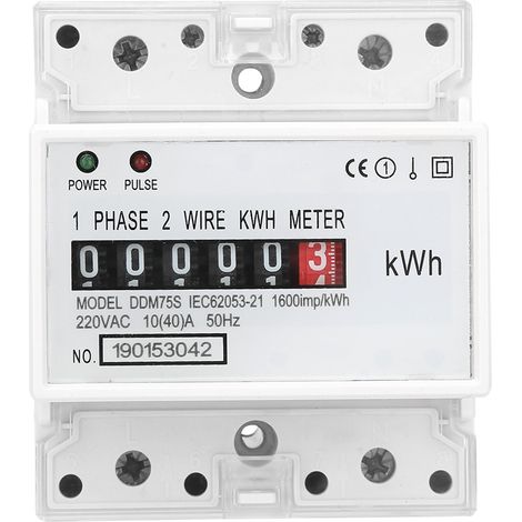 Einphasiger 4p Ddm75s 10-40a Energiezähler Für Din-schiene - Led-leistungsaufnahme-wattmeter