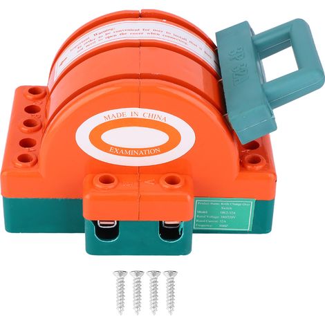 32a 3-poliger Orange/roter Zweipoliger Messerschalter Für Elektrische Anschlüsse