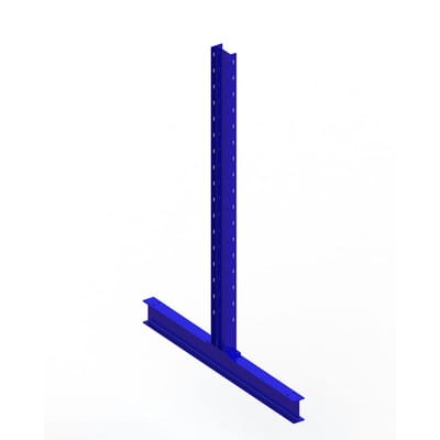 Meta Kragarmregal Ständer IPE140 doppelseitig 2000 x 600 mm Enzianblau Multistrong M