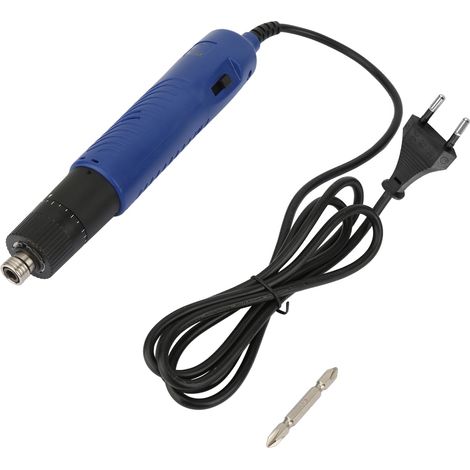 Tragbarer 1/4"-elektroschraubendreher Mit Geradem Bohrfutter Und Einstellbarem Drehmoment (uk 220v Stecker)