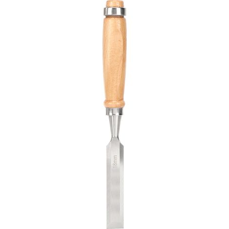 Flacher Holzmeißel Mit Holzgriff, Tragbares Holzbearbeitungszubehör, Industriebedarf, Cr V 18 Mm