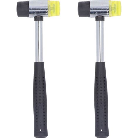 Zweiteiliger 25-mm-gummihammer Mit Rutschfestem Stahlgriff Und Abnehmbarer Spitze Für Holzbearbeitung Und Schmuckherstellung