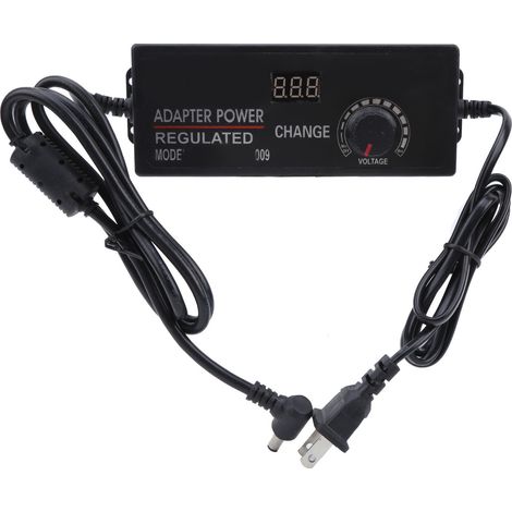 Einstellbarer Spannungsregler 3–12 V, 10 A Dc Mit Spannungsanzeige, 110–240 V Netzanschluss, Us-stecker