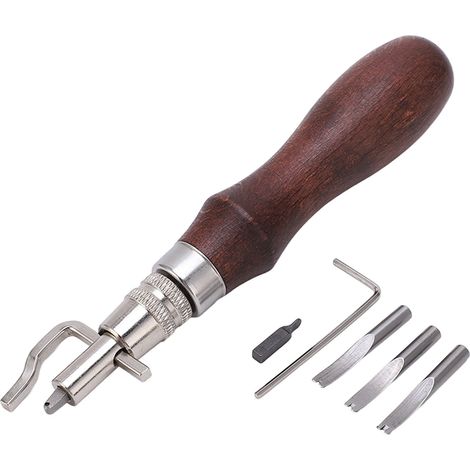 7-in-1 Multifunktions-ledernutwerkzeug, Robust Für Holz- Und Metallbearbeitung, Kraftsparend, Sichere Fixierung, Zum Abschrägen Von Lederarbeiten, Diy