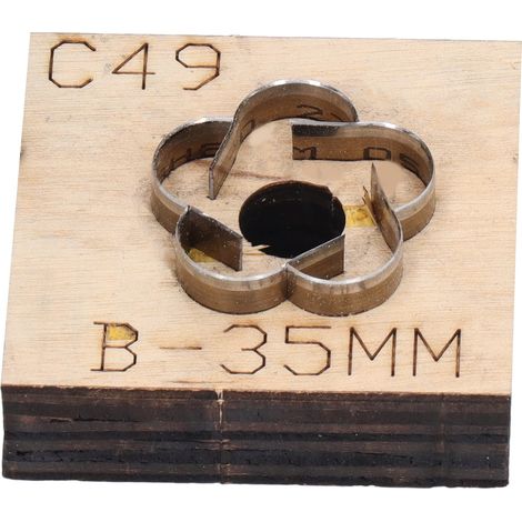 C49 B Lederschneider Im Blumenstil, Scharfe Klinge, Robuste, Dicke Stahlbasis Zum Schneiden Von Lederstreifen