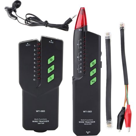 Mestek Wt-58d Netzwerkkabeltester, Telefonleitungsdetektor, Tragbarer Leitungsverfolger