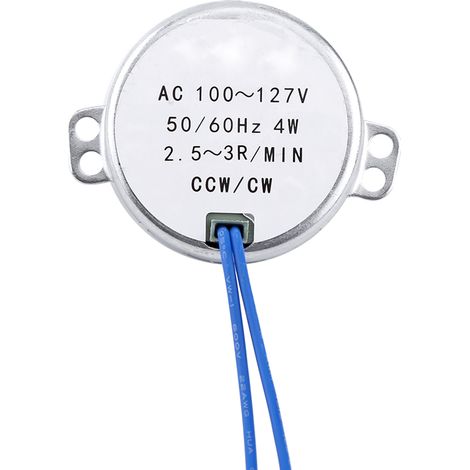 4-w-wechselstrom-synchronmotor, 100–127 V, 50/60 Hz, Drehrichtung Im/gegen Den Uhrzeigersinn, Mit Getriebe