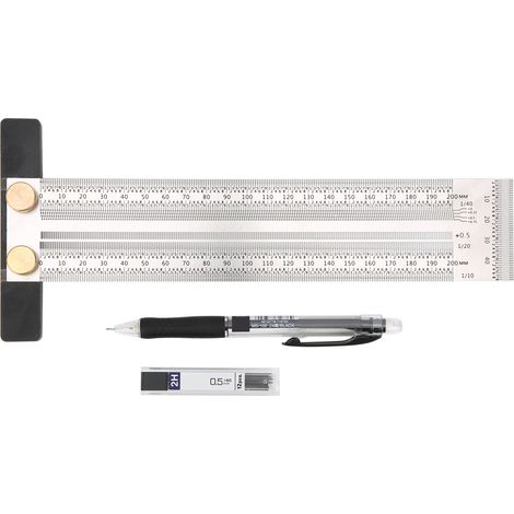 200-mm-edelstahl-anreißwinkel Für Holzbearbeitung Und Heimwerkerprojekte