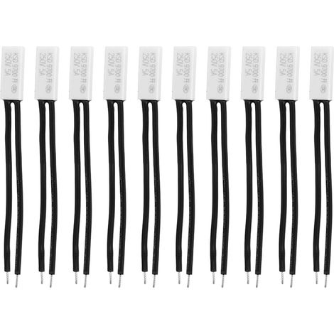 10 Stück Ksd9700 Öffner-thermoschalter, 70℃ Kunststoffsonde, Überhitzungsschutz