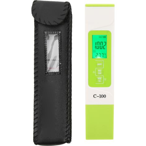 5-in-1 Hochpräzisions-wassertester-stift – Misst Temperatur, Salzgehalt, Tds, Ec, Sg
