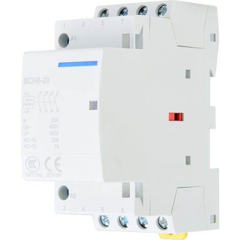 Wechselstromschütz 4p 20a 2no+2nc Für Den Hausgebrauch, Din-schienenmontage (220v-230v)