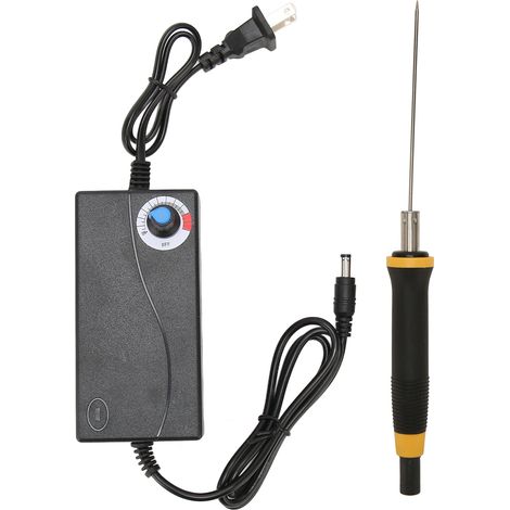 12v 3a Thermoschaummesser – Schnelles Aufheizen, Präzises Schneiden – Ergonomischer Griff – Werkzeug Zum Schneiden Und Gravieren Von Schaumstoff – 100–240v Netzteil Mit Us-stecker