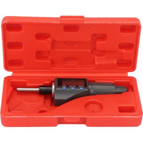 Digitaler Mikrometerkopf 0–25 Mm Mit Einer Genauigkeit Von 0,001 Mm, Integrierter Einheitenumrechner