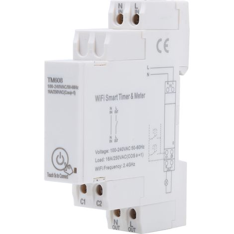Intelligenter 2,4-ghz-wlan-energiezähler 16 A 100–240 V Mit Zeitschaltuhr