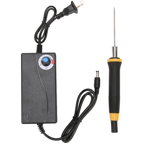 Elektrischer Styropor-schneidestift (12 V, 3 A) – Thermomesser Für Glatte Schaumstoffe – Werkzeug Zum Gravieren Und Schneiden Von Styropor – 100–240 V Us-netzteil